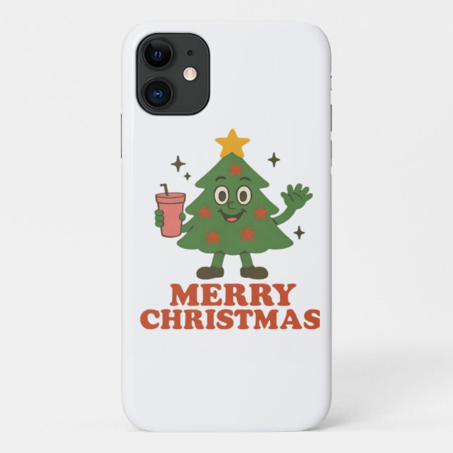 Capa Para iPhone 11  Feliz Natal  (Verso)