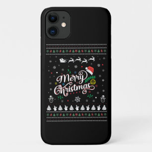 Capa Para iPhone 11 Feliz Natal Engraçado