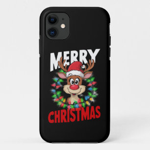 Capa Para iPhone 11 Feliz Natal Rena Feriado De Natal