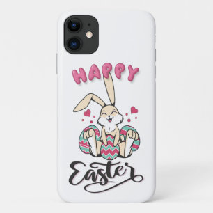 Capa Para iPhone 11 Felz pascoa do lindo Coelhinho da Páscoa