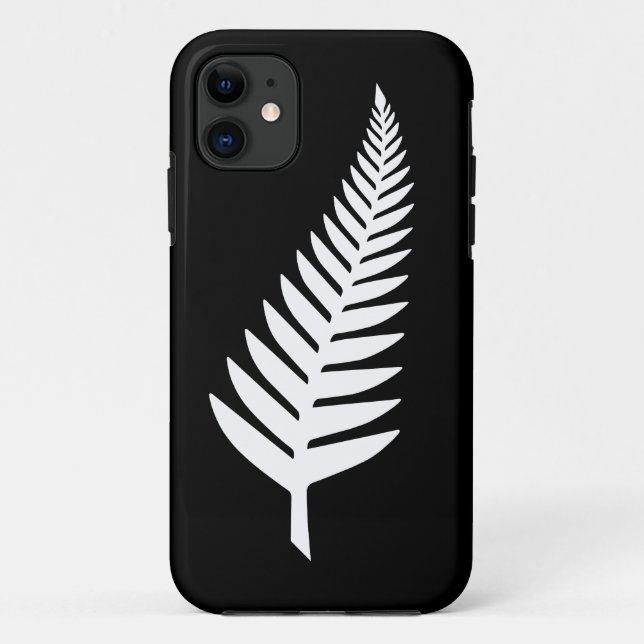 Capa Para iPhone 11 Fern prateado neozelandês (Verso)