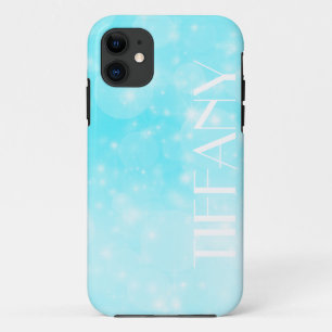 Capa Para iPhone 11 festa de aniversário brilhante de gelo azul brilha