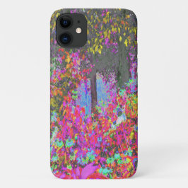 Capa Para iPhone 11 Festival Tropical Psicodélico Jardim Nascer do Sol