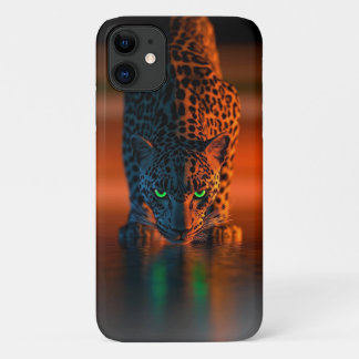 Capa Para iPhone 11 Fierce Leopard iPhone 16 Caso