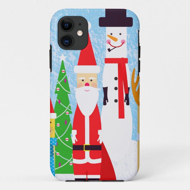 Capa Para iPhone 11 Figuras do Natal (Verso)