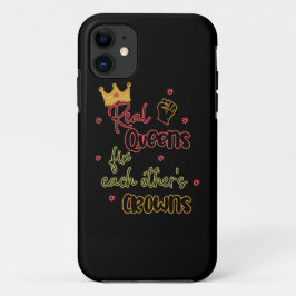 Capa Para iPhone 11 Filas reais consertam as corvos uns dos outros