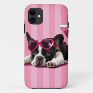 Capa Para iPhone 11 Filhote de cachorro do buldogue francês