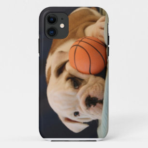 Capa Para iPhone 11 Filhote de cachorro inglês do basquetebol do