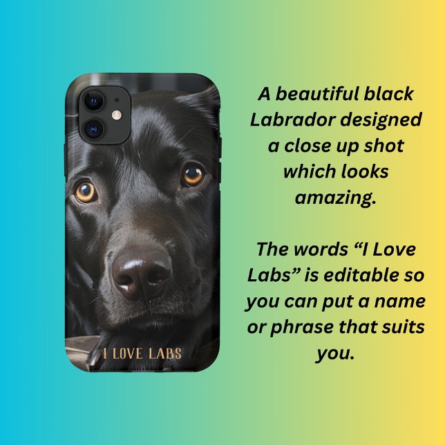 Capa Para iPhone 11 Filhote Labrador Preto (Criador carregado)