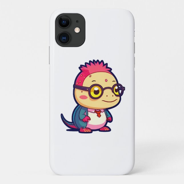 Capa Para iPhone 11 filósofo axolote fofo (Verso)