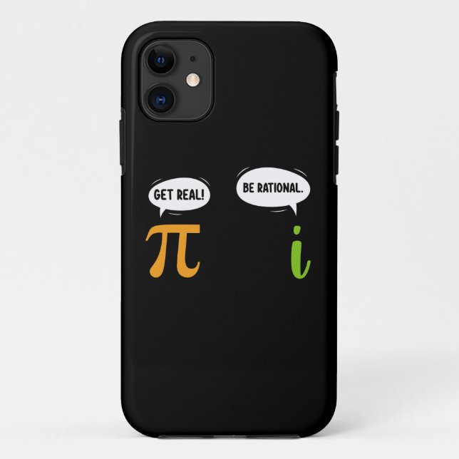 Capa Para iPhone 11 Fique Ligado Seja Racional Piada Divertida de Mate (Verso)