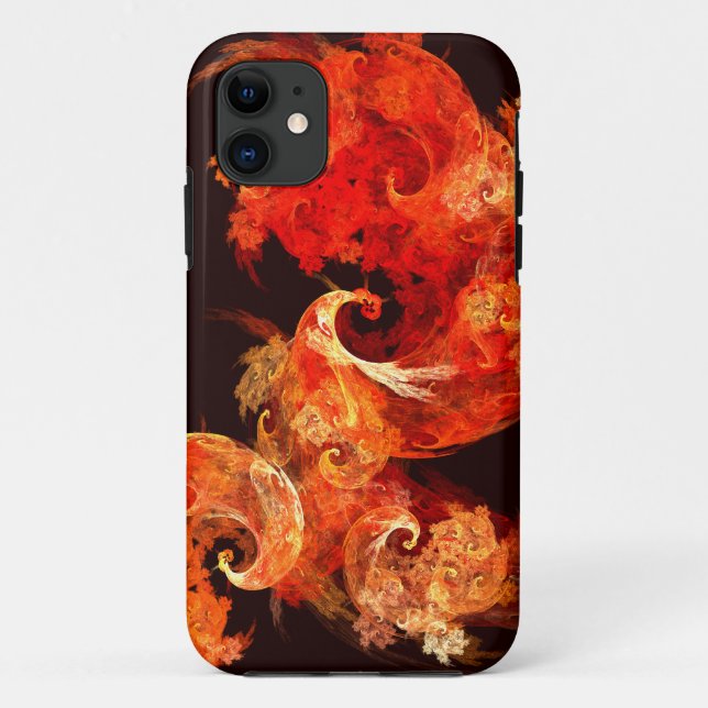 Capa Para iPhone 11 Firebird Abstrato Art (Verso)