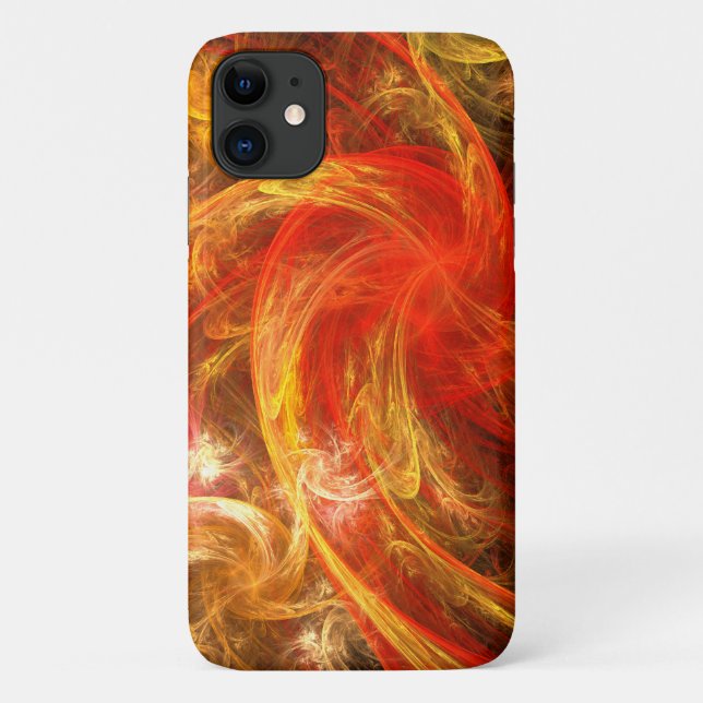 Capa Para iPhone 11 Firestorm Abstrato-Art (Verso)