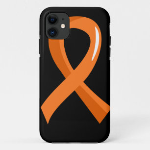 Capa Para iPhone 11 Fita alaranjada 3 da leucemia