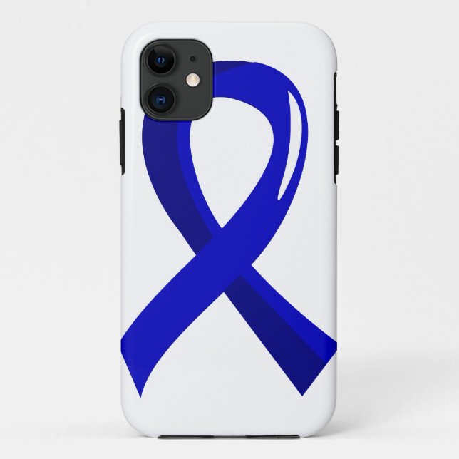Capa Para iPhone 11 Fita azul 3 do cancro do cólon (Verso)