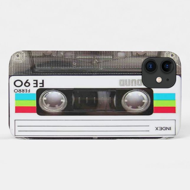 Capa Para iPhone 11 Fita Cassete 80s (Verso (horizontal))