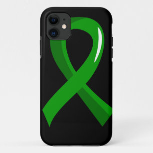 Capa Para iPhone 11 Fita colagoga 3 do verde do cancer