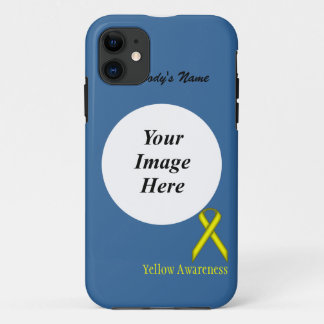 Capa Para iPhone 11 Fita Padrão Amarela de Kenneth Yoncich
