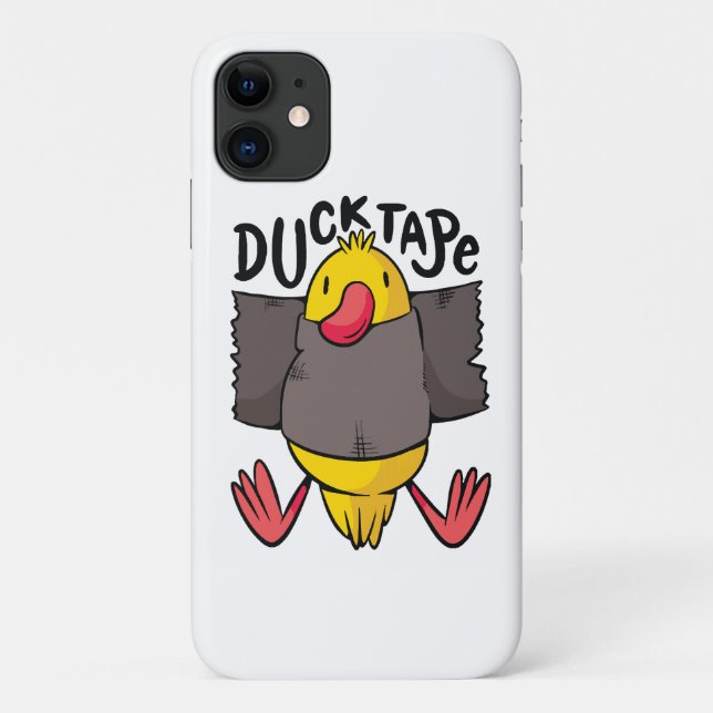 Capa Para iPhone 11 Fita Pato Divertido (Verso)