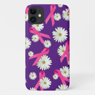 Capa Para iPhone 11 Fita rosa de consciência do Cancer da mama