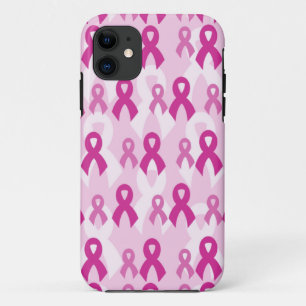 Capa Para iPhone 11 Fitas/Luz cor-de-rosa...Cancer da mama