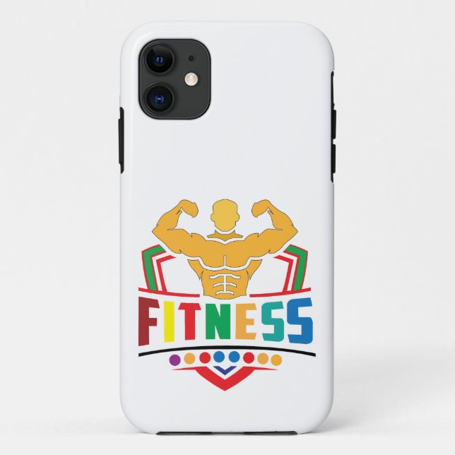 Capa Para iPhone 11 Fitness Lifestyle – Train Hard Stay Strong (Verso)