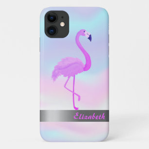 Capa Para iPhone 11 Flamingo Holográfico Moderno e Legal - Personaliza