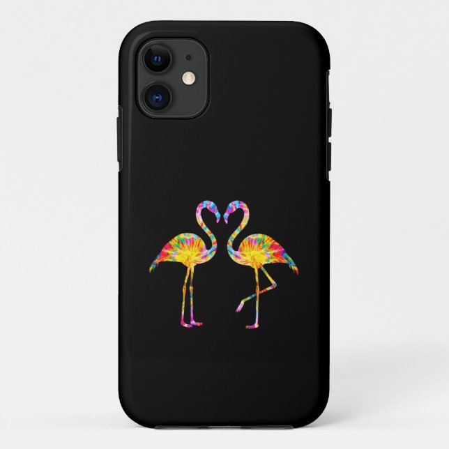 CAPA PARA iPhone 11 FLAMINGO TIE DYE (Verso)