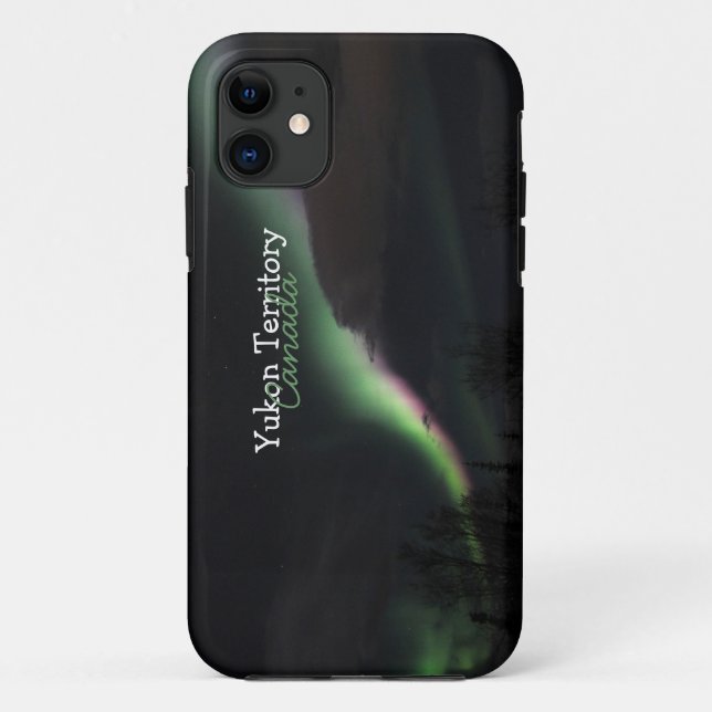 Capa Para iPhone 11 Flâmula de Borealis da Aurora do ABS (Verso)