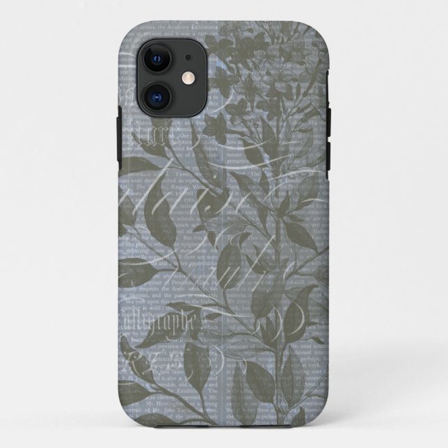 Capa Para iPhone 11 Fleur de Bleu I (Verso)