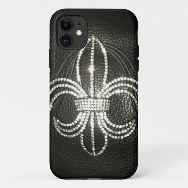 Capa Para iPhone 11 Fleur de lis impressão (Verso)