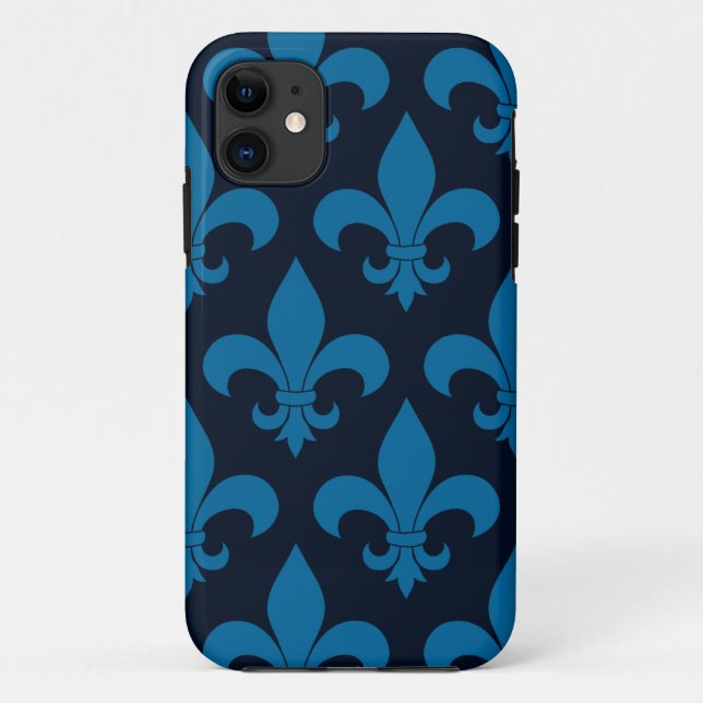 Capa Para iPhone 11 Fleur de lis Pattern Classic (Verso)