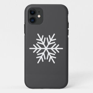 Capa Para iPhone 11 Floco Nórdico Branco Moderno, Floco De Neve, Na Ci