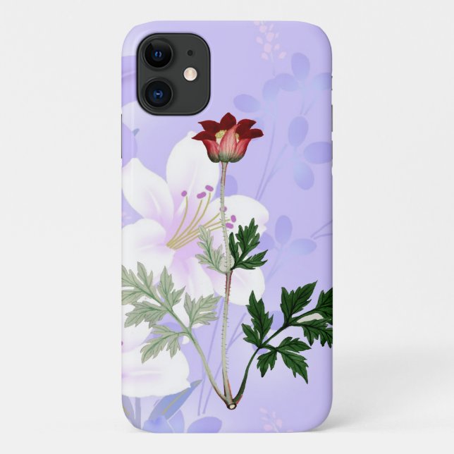 Capa Para iPhone 11 flor (Verso)