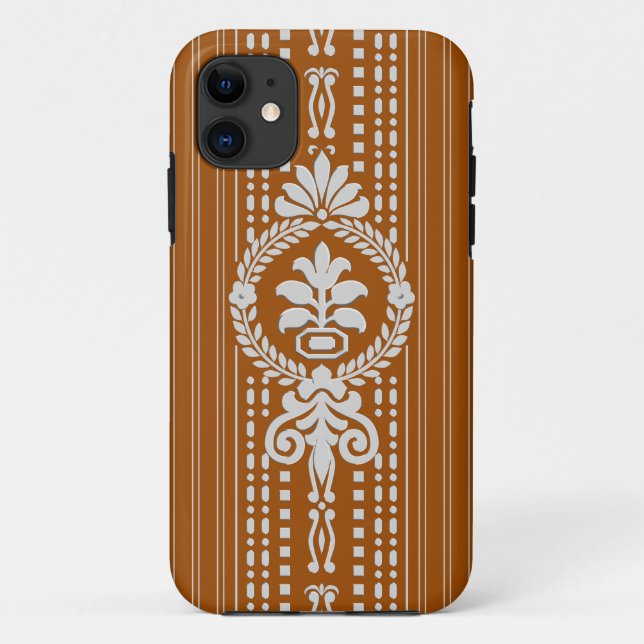 Capa Para iPhone 11 Flor com coroa de louros (Verso)