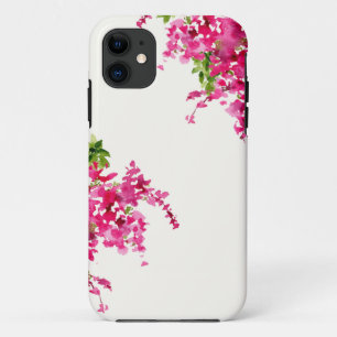 Capa Para iPhone 11 Flor cor-de-água de bougainvillea rosa