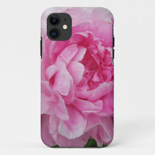 Capa Para iPhone 11 Flor cor-de-rosa da peônia