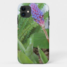 Capa Para iPhone 11 Flor de Bromelia de Cone Azul