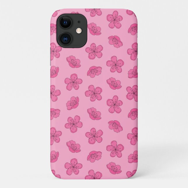 Capa Para iPhone 11 Flor de Cerejeira (Verso)