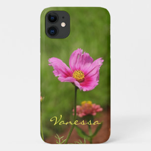 Capa Para iPhone 11 Flor de Cosmos Rosa *Personalize*