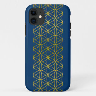 Capa Para iPhone 11 Flor de DES Lebens da vida/Blume - limite o ouro