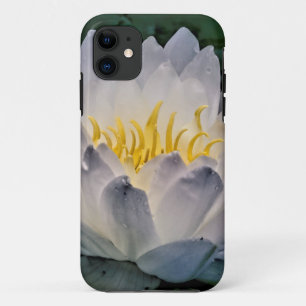 Capa Para iPhone 11 Flor de Lotus Branca brilhante