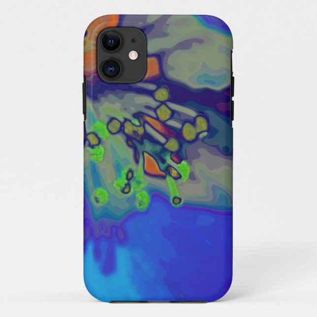 Capa Para iPhone 11 flor de maçã (Verso)