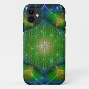 Capa Para iPhone 11 FLOR DO LIFE/Blume des Lebens Mandala V Quadrado