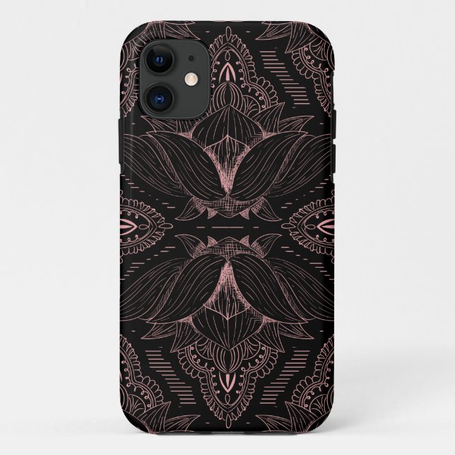 Capa Para iPhone 11 Flor Mandala 2 (Verso)