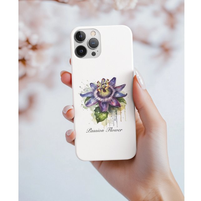 Capa Para iPhone 11 Flor Passivo Púrpura (Criador carregado)