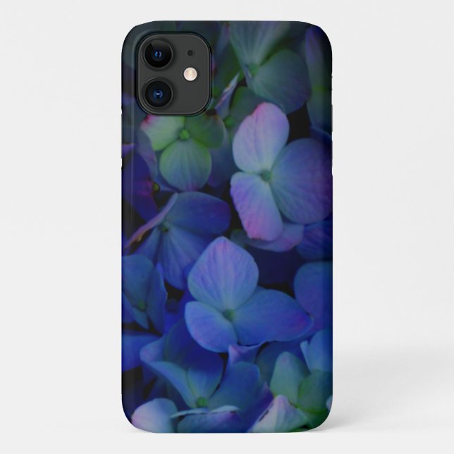 Capa Para iPhone 11 Flor roxo, púrpura, empoeirado (Verso)