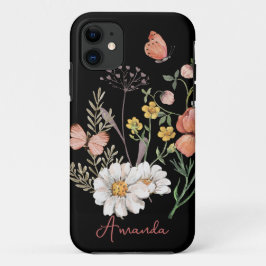 Capa Para iPhone 11 Flor Silvestre Flor 