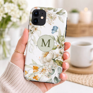 Capa Para iPhone 11 Florais Dupla Face Elegantes do Campo