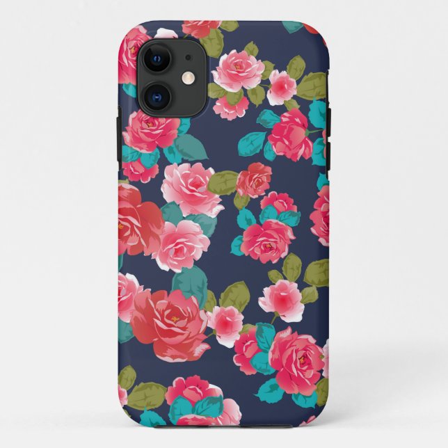 Capa Para iPhone 11 Floral (Verso)
